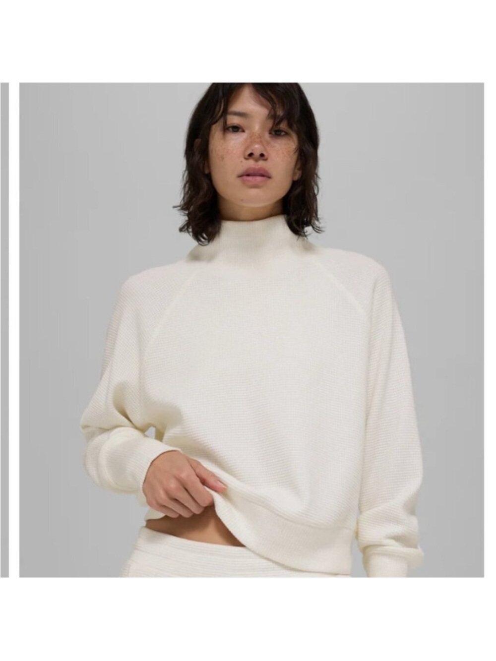 Alo Yoga weekend escape waffle knit crewneck